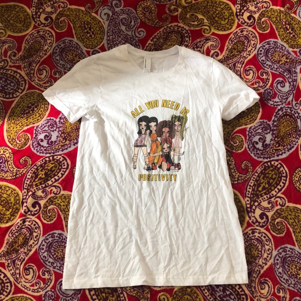 american apparel white tee